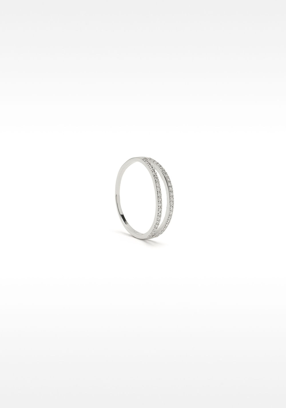 Anillo Efecto Doble con Circonitas Parfois 3