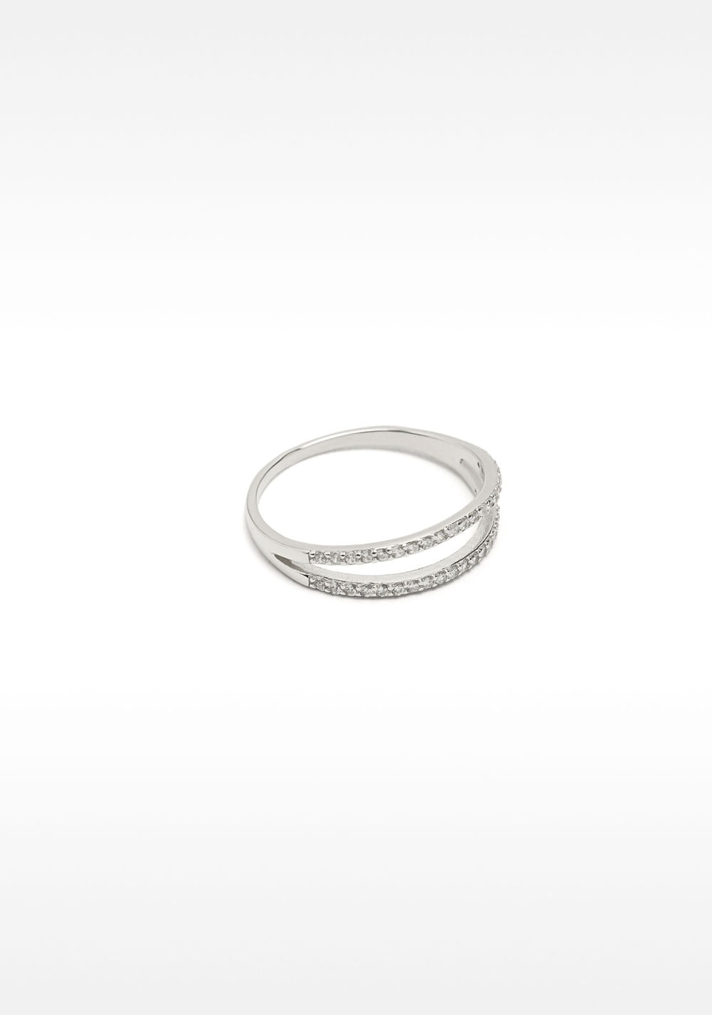 Anillo Efecto Doble con Circonitas Parfois 4