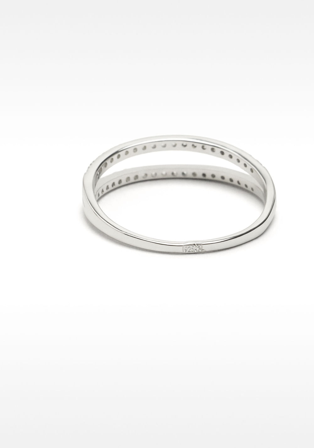Anillo Efecto Doble con Circonitas Parfois 5