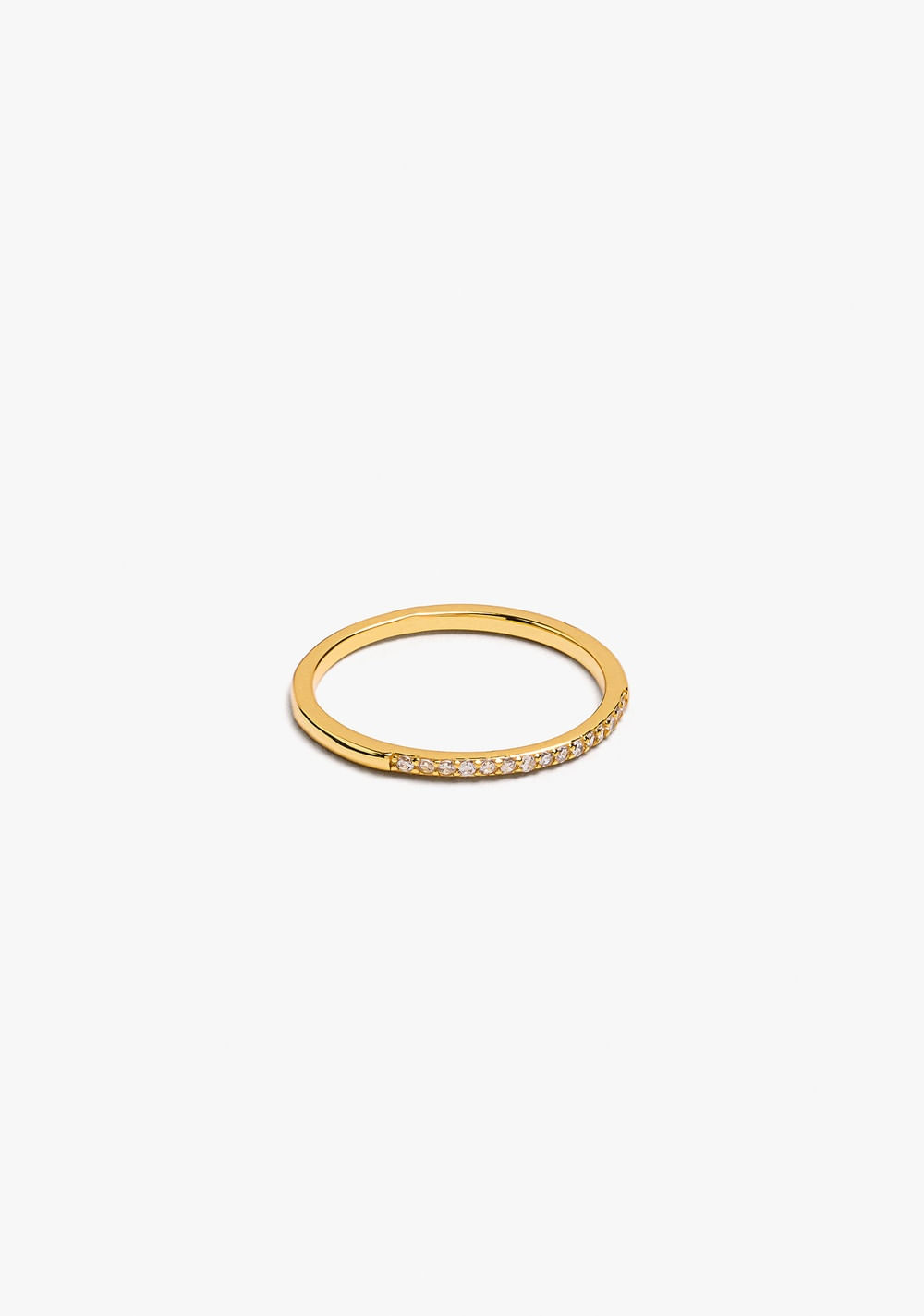 Anillo Fino con Circonitas Baño de Oro 18k Parfois 3