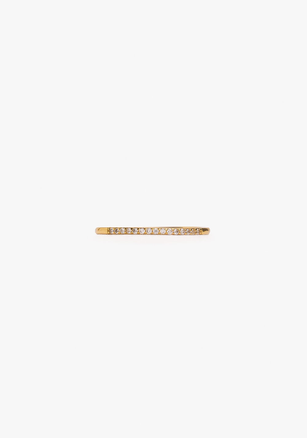 Anillo Fino con Circonitas Baño de Oro 18k Parfois Imagen Principal