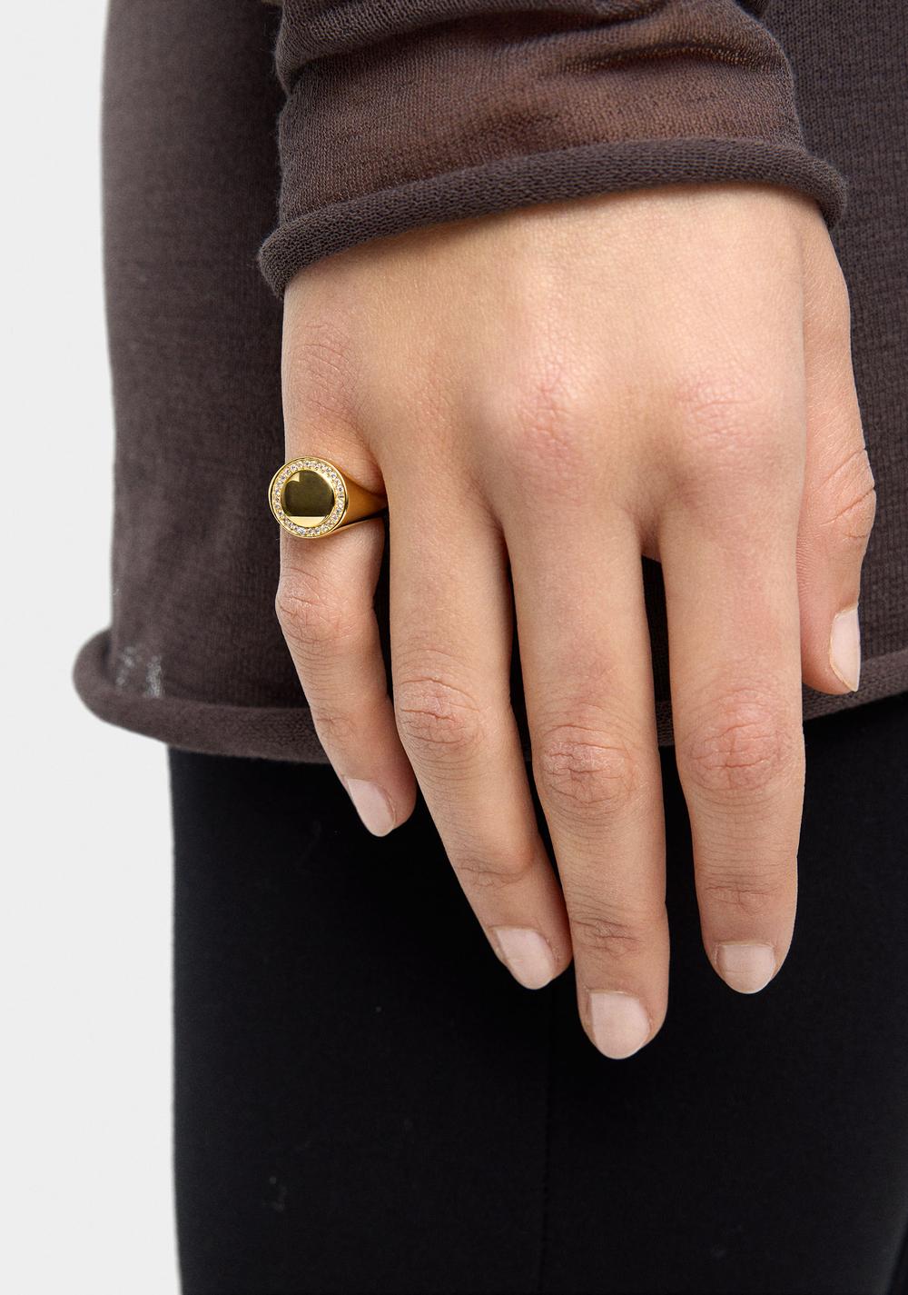 Anillo Sello con Circonitas Parfois 2