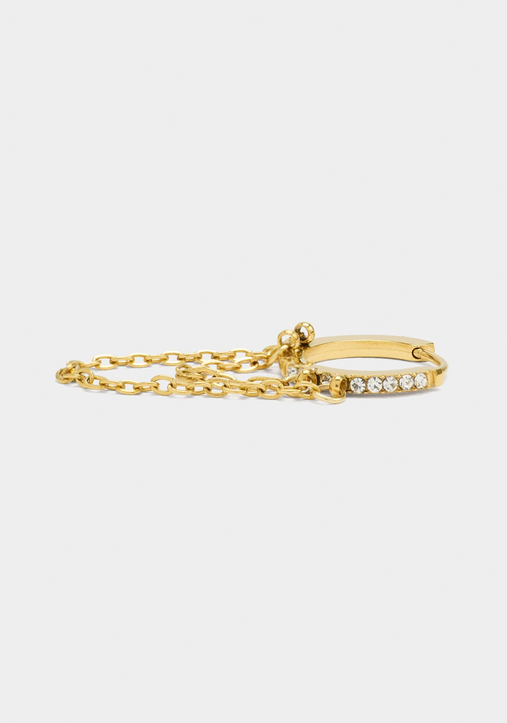 Zarcillos Individual con Cadenas y Cristales Parfois 3