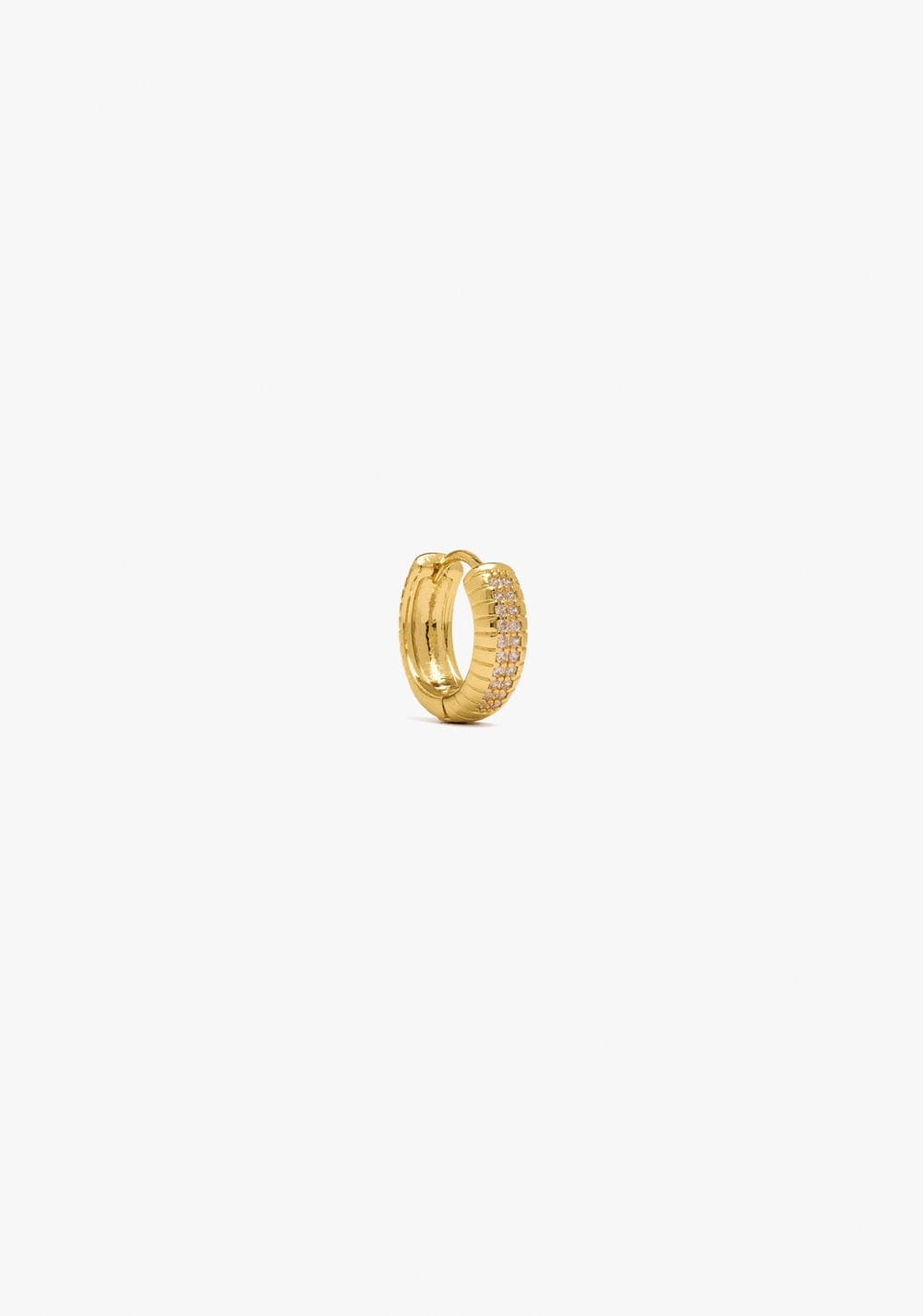Zarcillos Individual a Rayas Baño de Oro 18k Parfois Imagen Principal