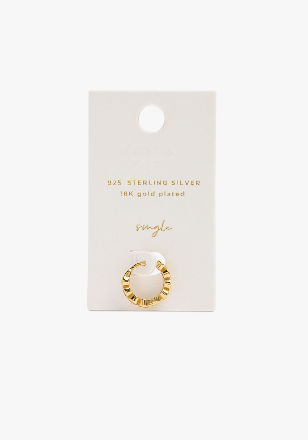 Zarcillos Individual con Zircónia Baño de Oro 18k Parfois 4
