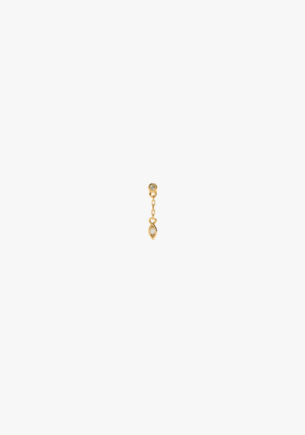 Aro Individual con Cadena y Circonitas Baño de Oro 18k Parfois Imagen Principal