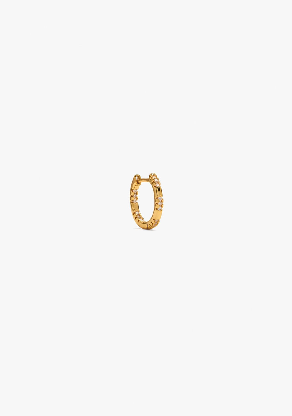 Aro Individual Segmentada con Circonitas Baño de Oro 18k Parfois Imagen Principal