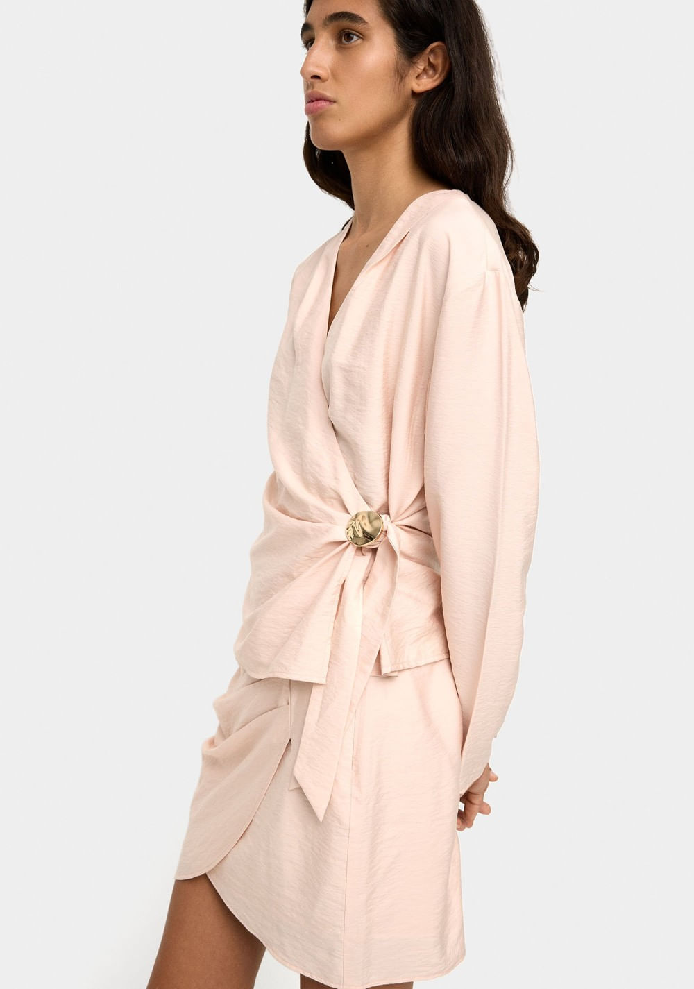 Blusa con Cruce y Detalle Metálico Parfois 5