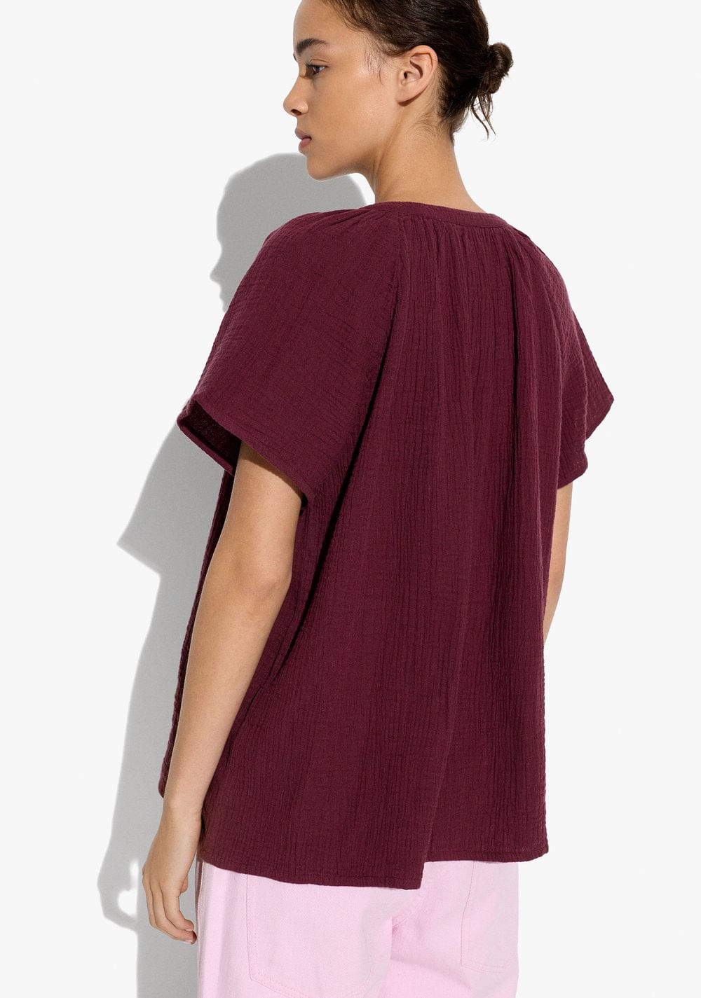 Blusa Efecto Arrugado Parfois 3
