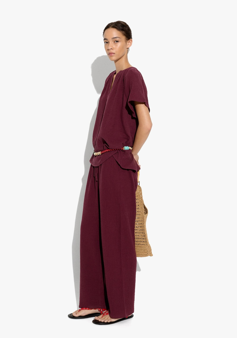 Blusa Efecto Arrugado Parfois 4