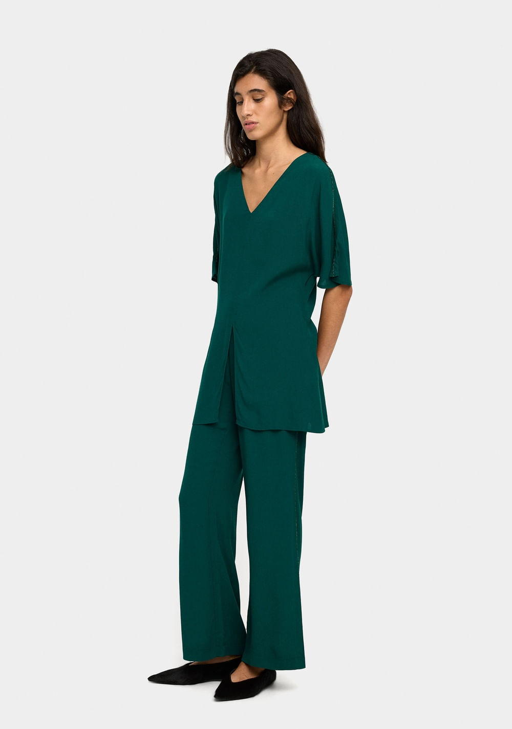Blusa Larga Detalle Brillante Parfois 5