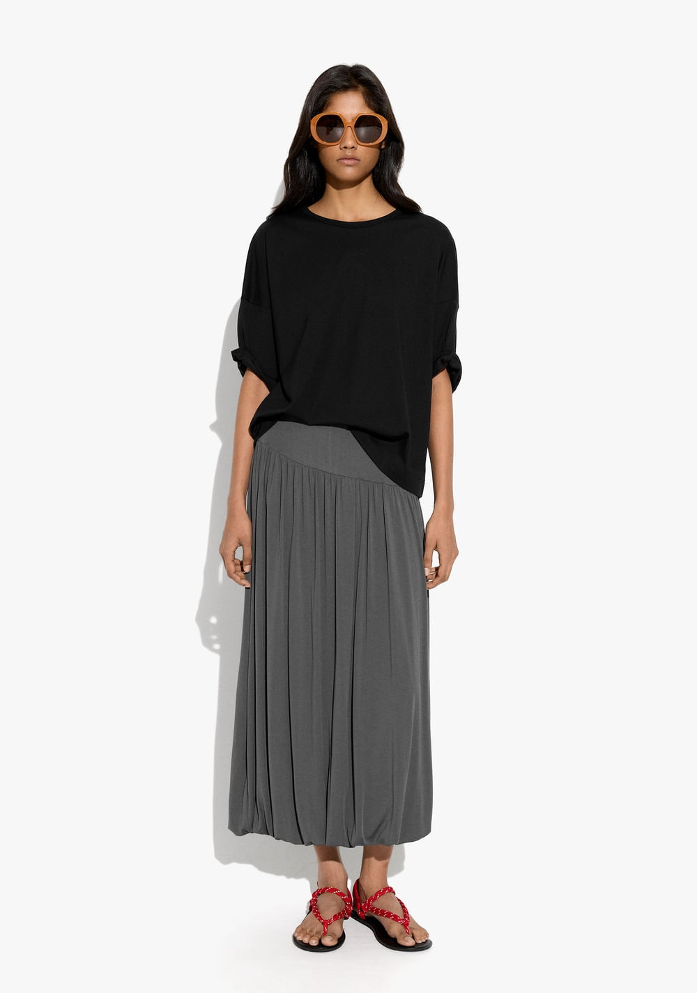 Blusa Lisa Manga Corta Parfois 2