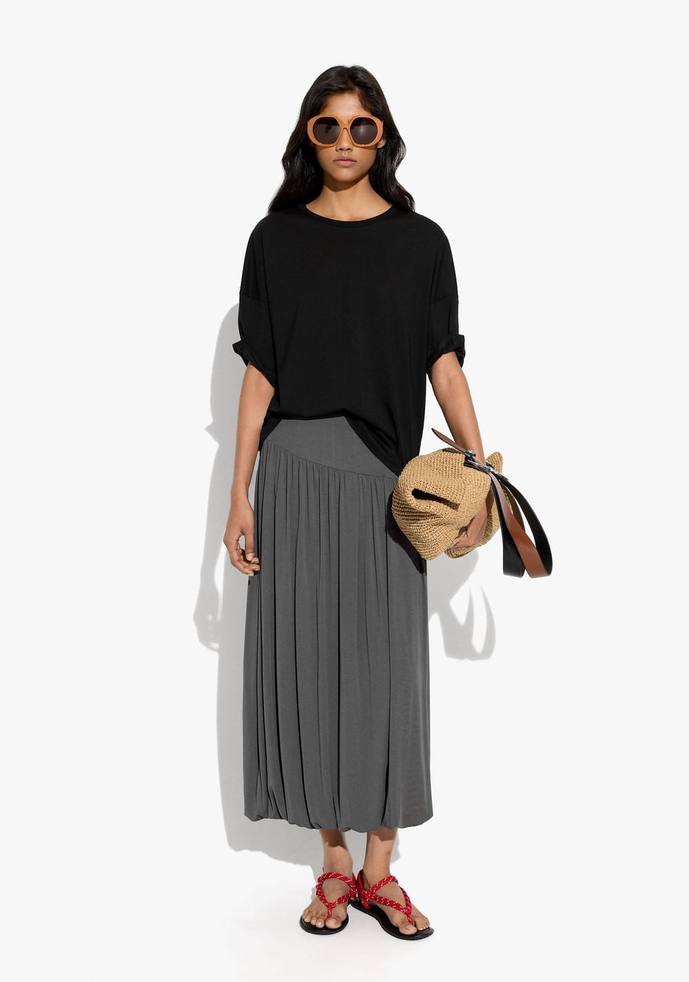 Blusa Lisa Manga Corta Parfois 5