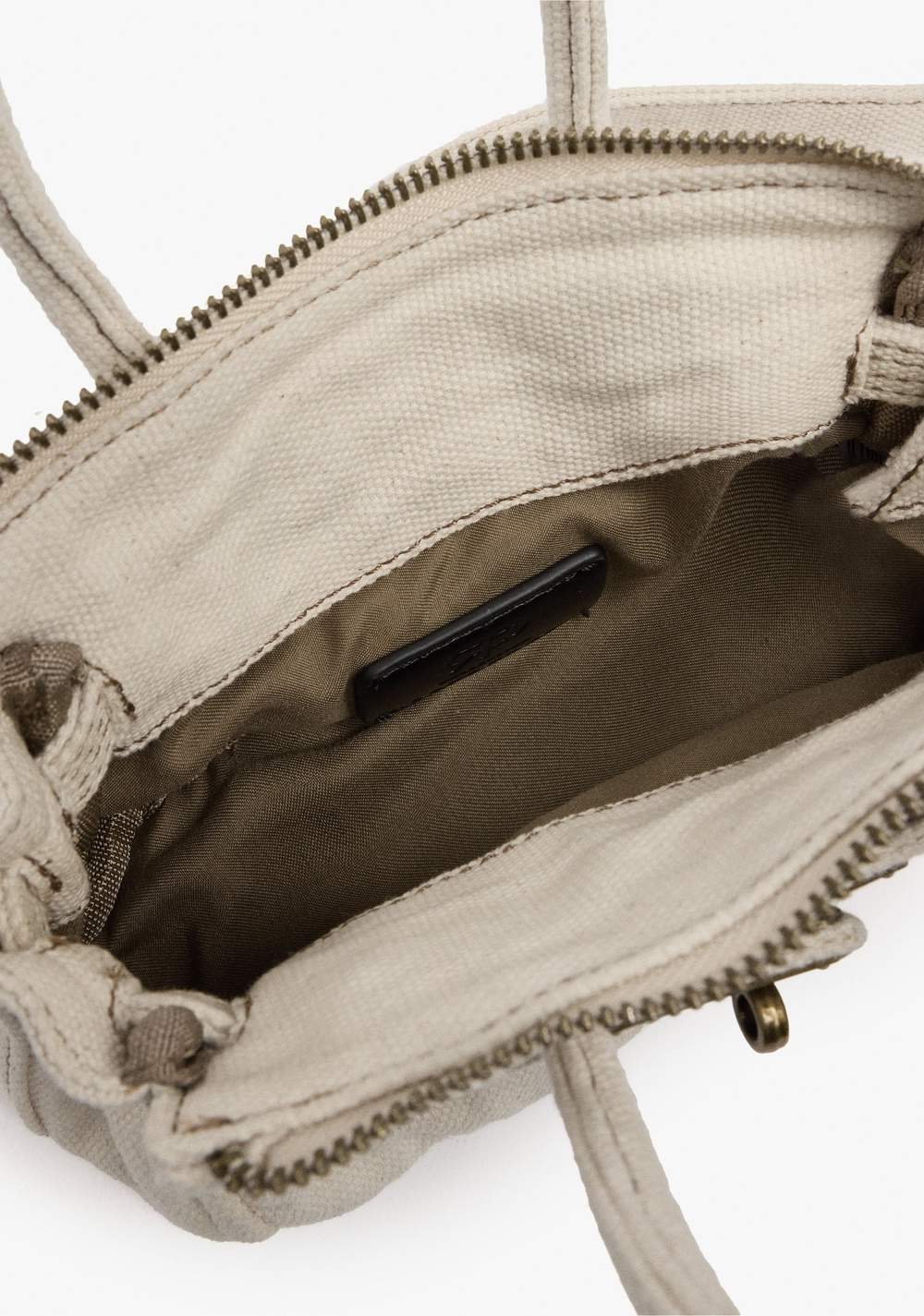 Cartera Bandolera Canvas con Colgante Parfois 5
