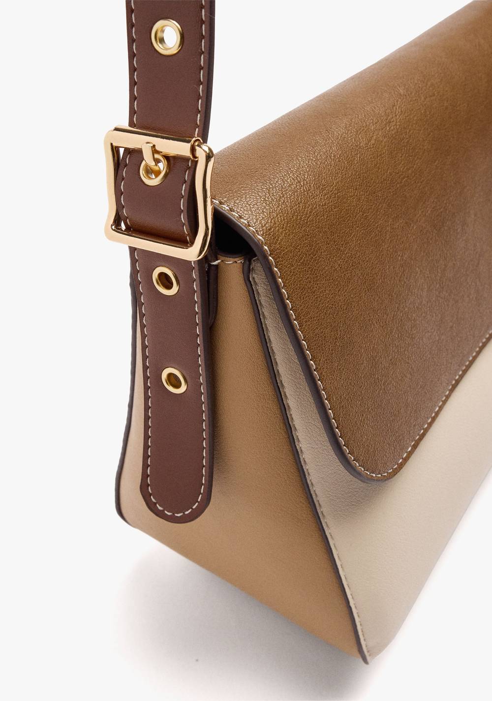 Cartera Bandolera con Solapa y Bolso Interior Parfois 3