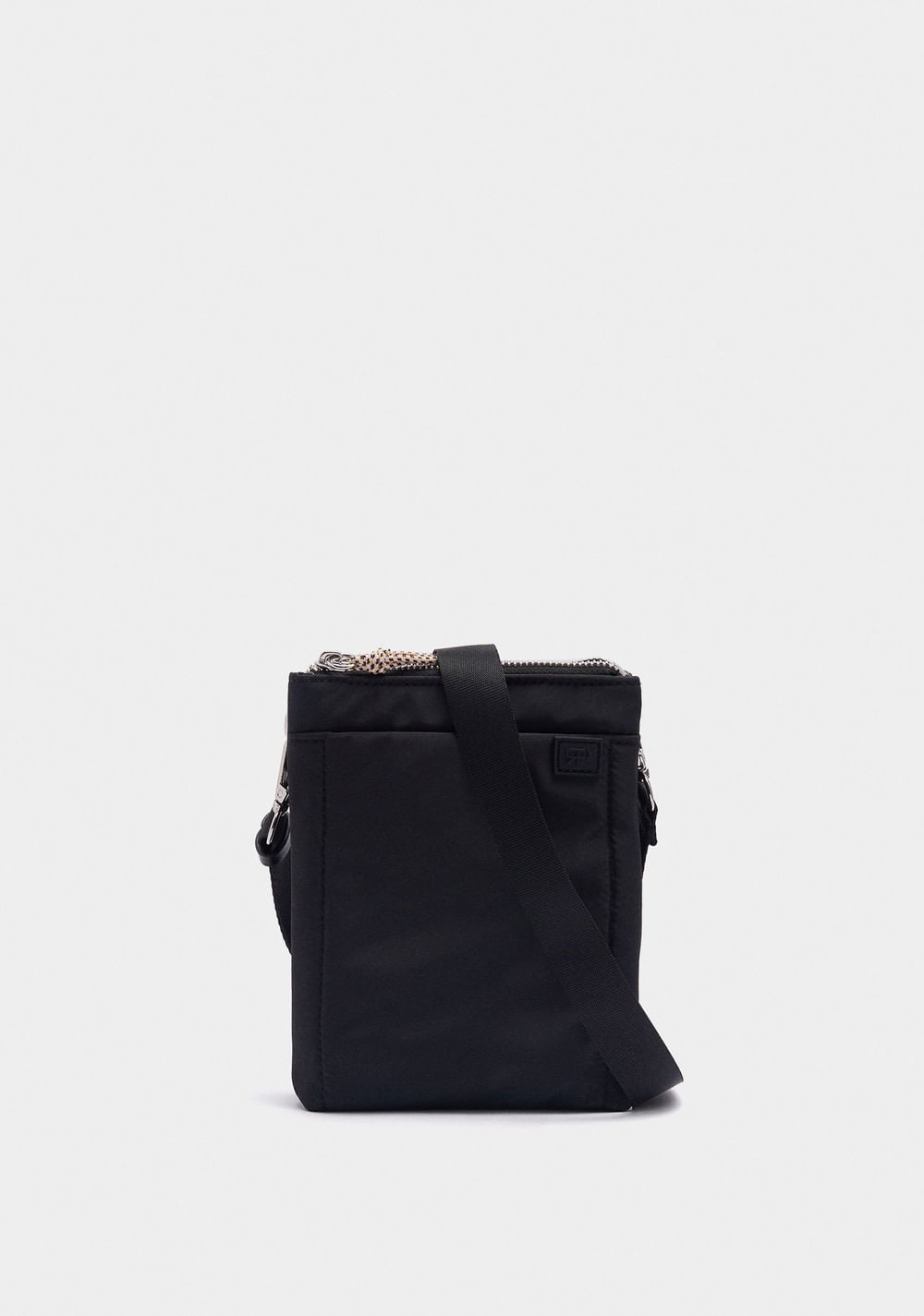 Cartera Bandolera Doble de Nylon Parfois Imagen Principal