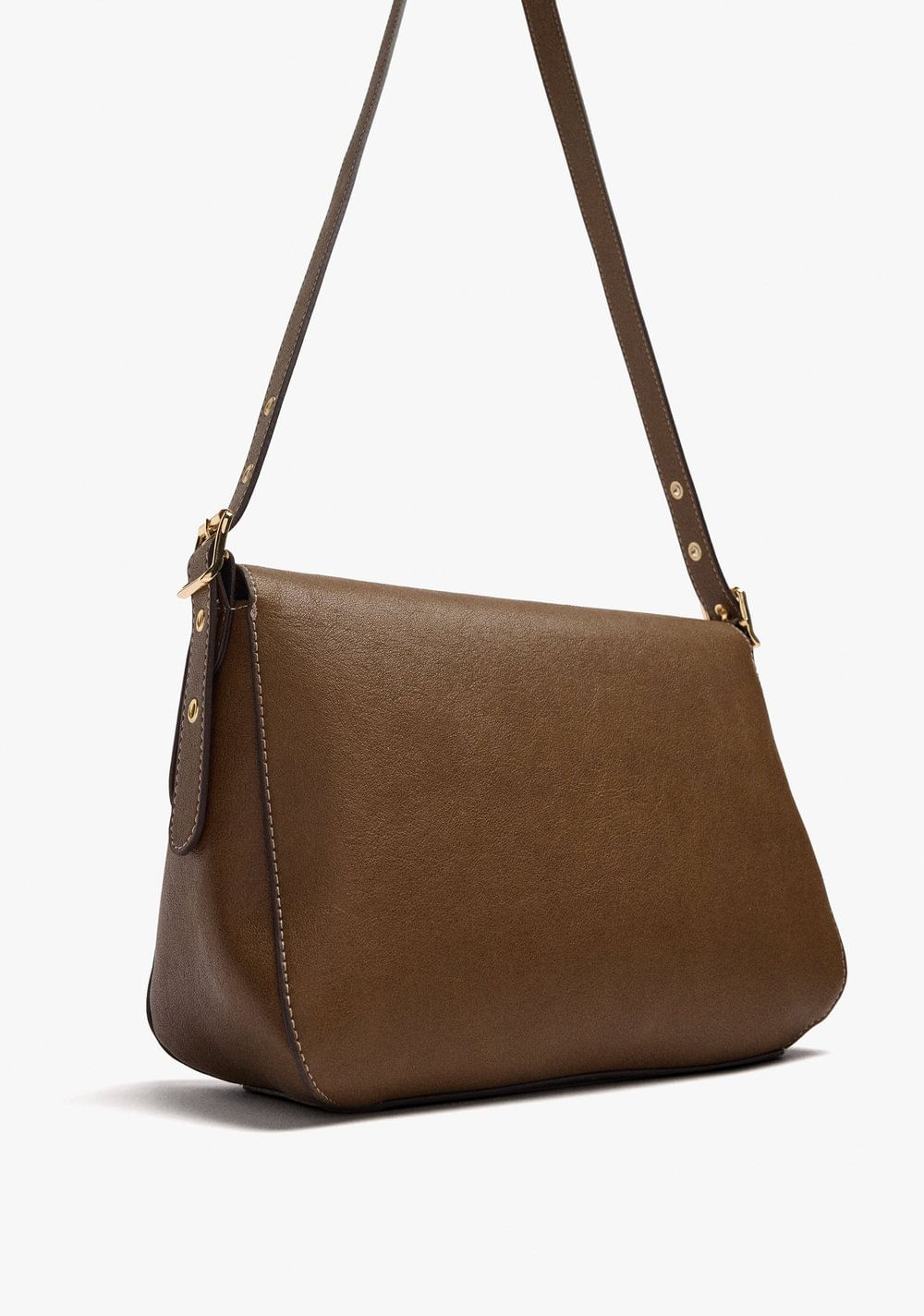 Cartera Bandolera Liso con Solapa y Bolso Interior Parfois 4