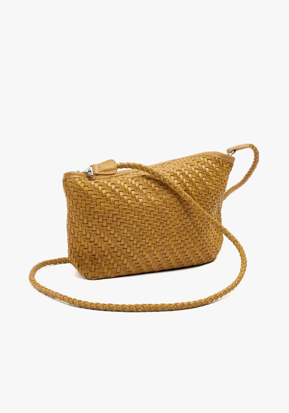 Cartera Bandolera de Piel Trenzada Parfois 4