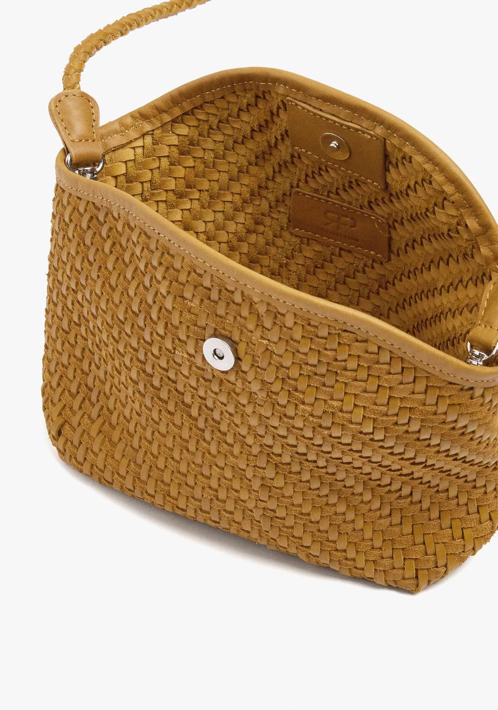 Cartera Bandolera de Piel Trenzada Parfois 5