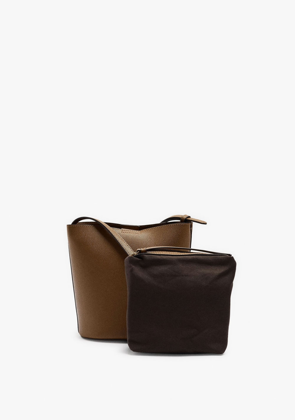 Cartera Bandolera con Textura y Bolso Removible Parfois 3