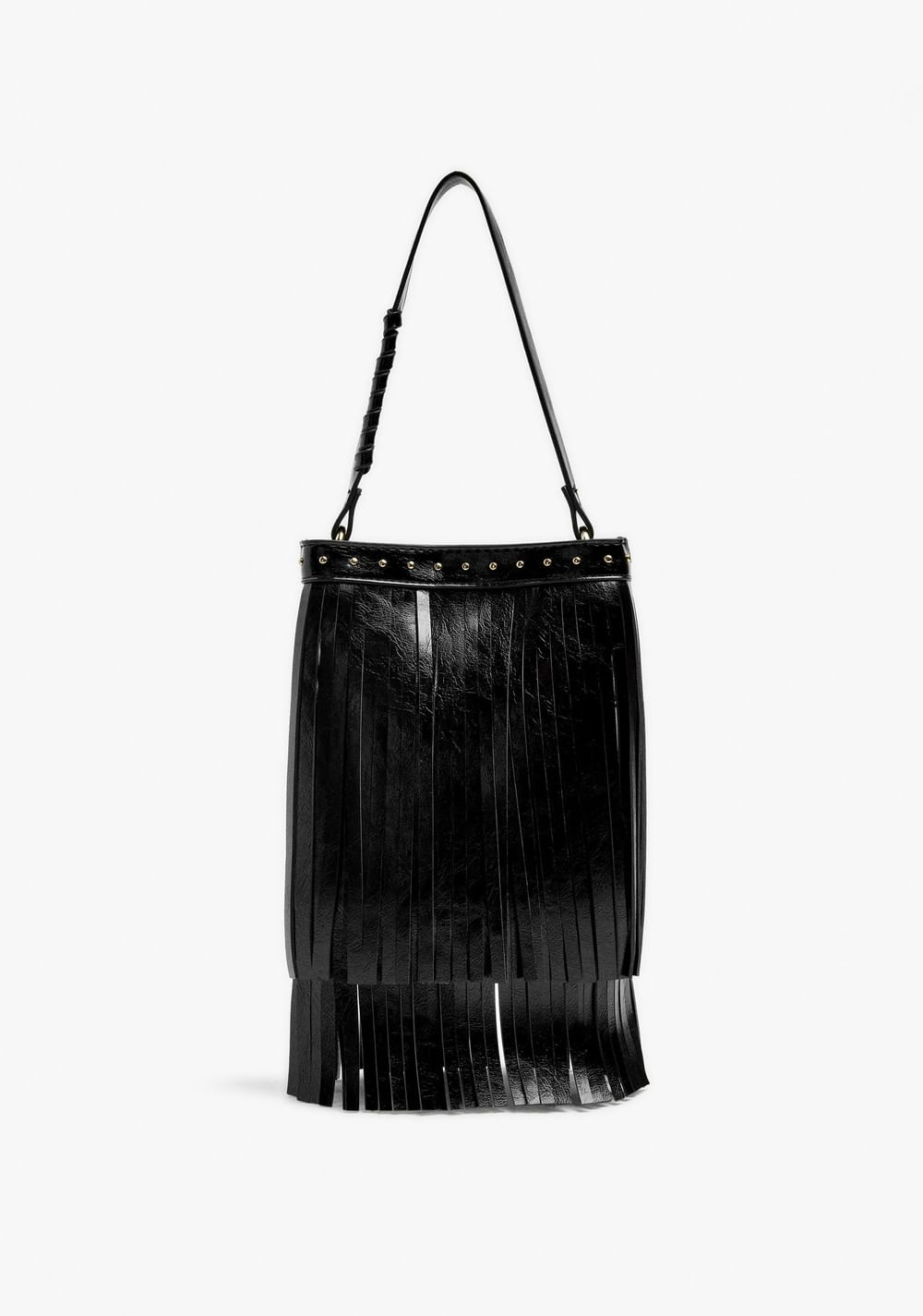Cartera Bombonera con Tachuelas y Flecos Parfois Imagen Principal