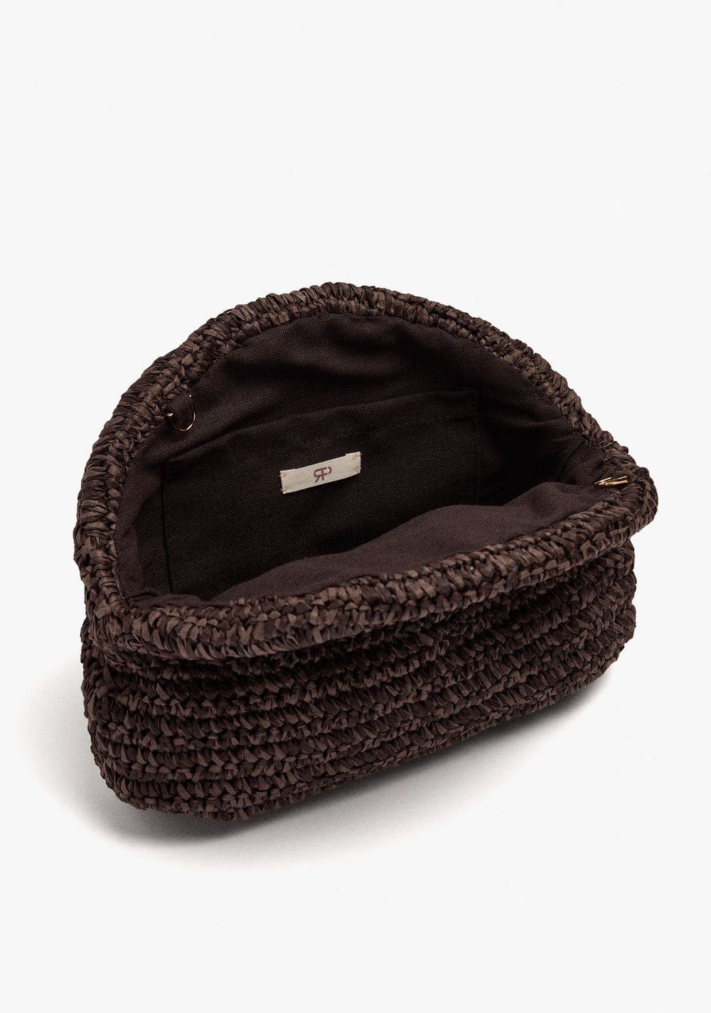 Cartera de Fiesta Oval Efecto Rafia Parfois 5