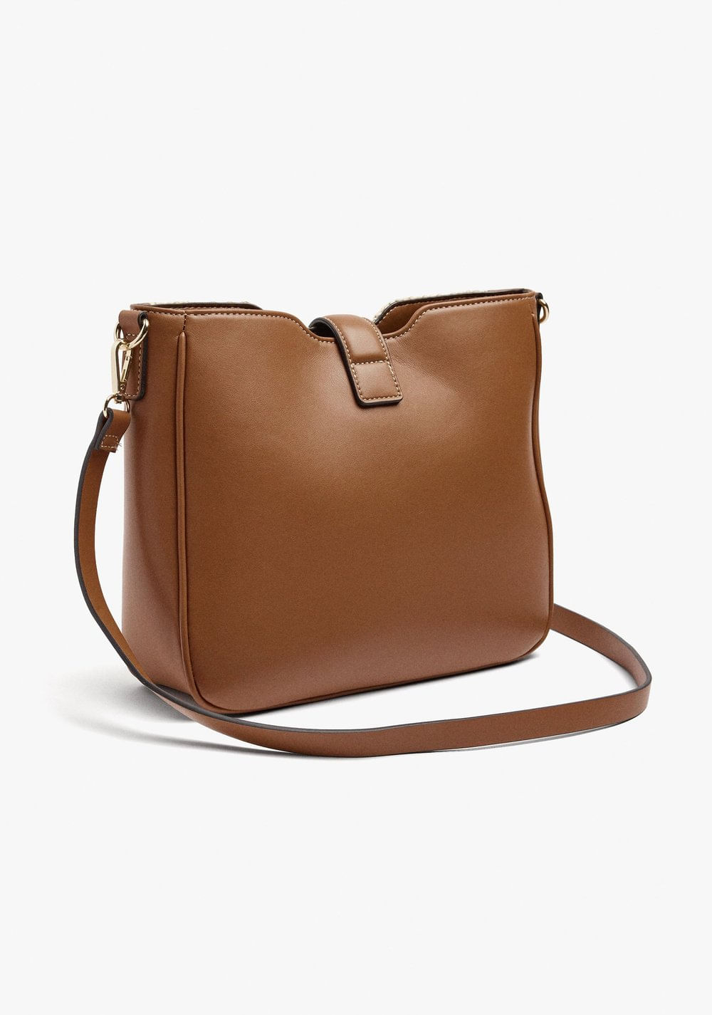 Cartera de Mano Efecto Rafia con Bandolera Parfois 5