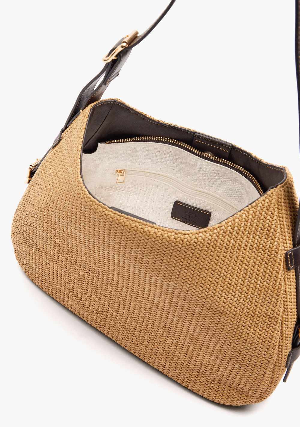 Cartera de Mano Efecto Rafia Parfois 5