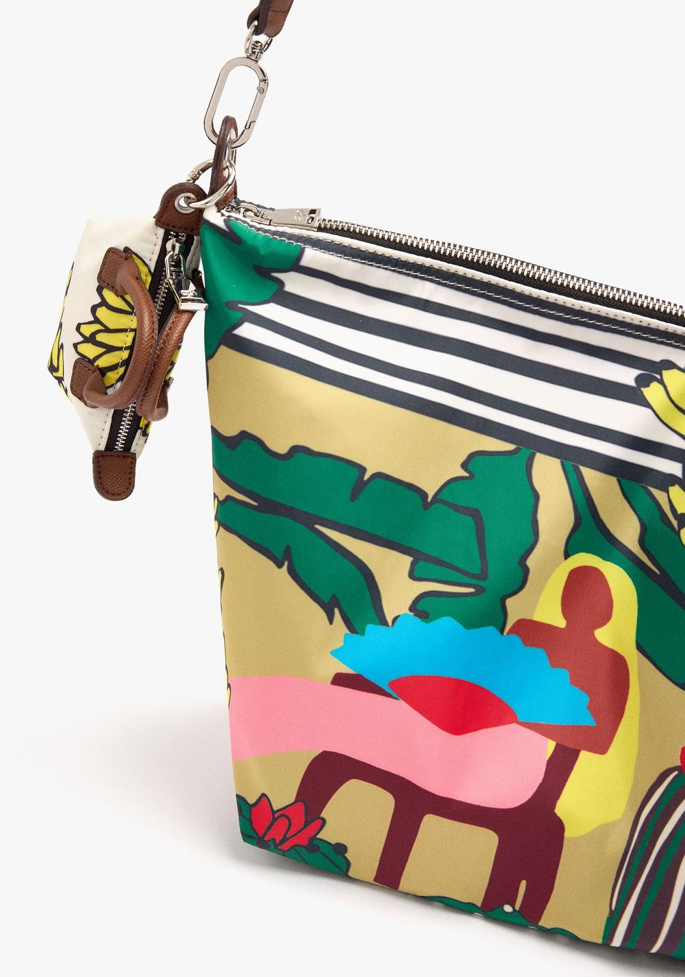 Cartera de Mano Estampado de Nylon Parfois 3