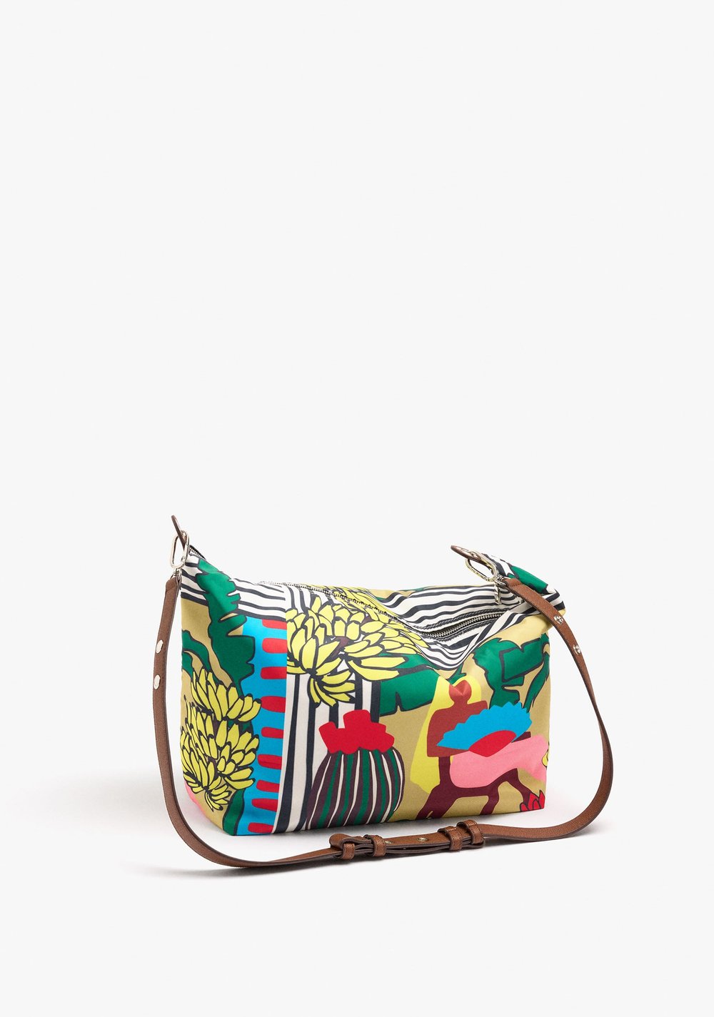 Cartera de Mano Estampado de Nylon Parfois 4