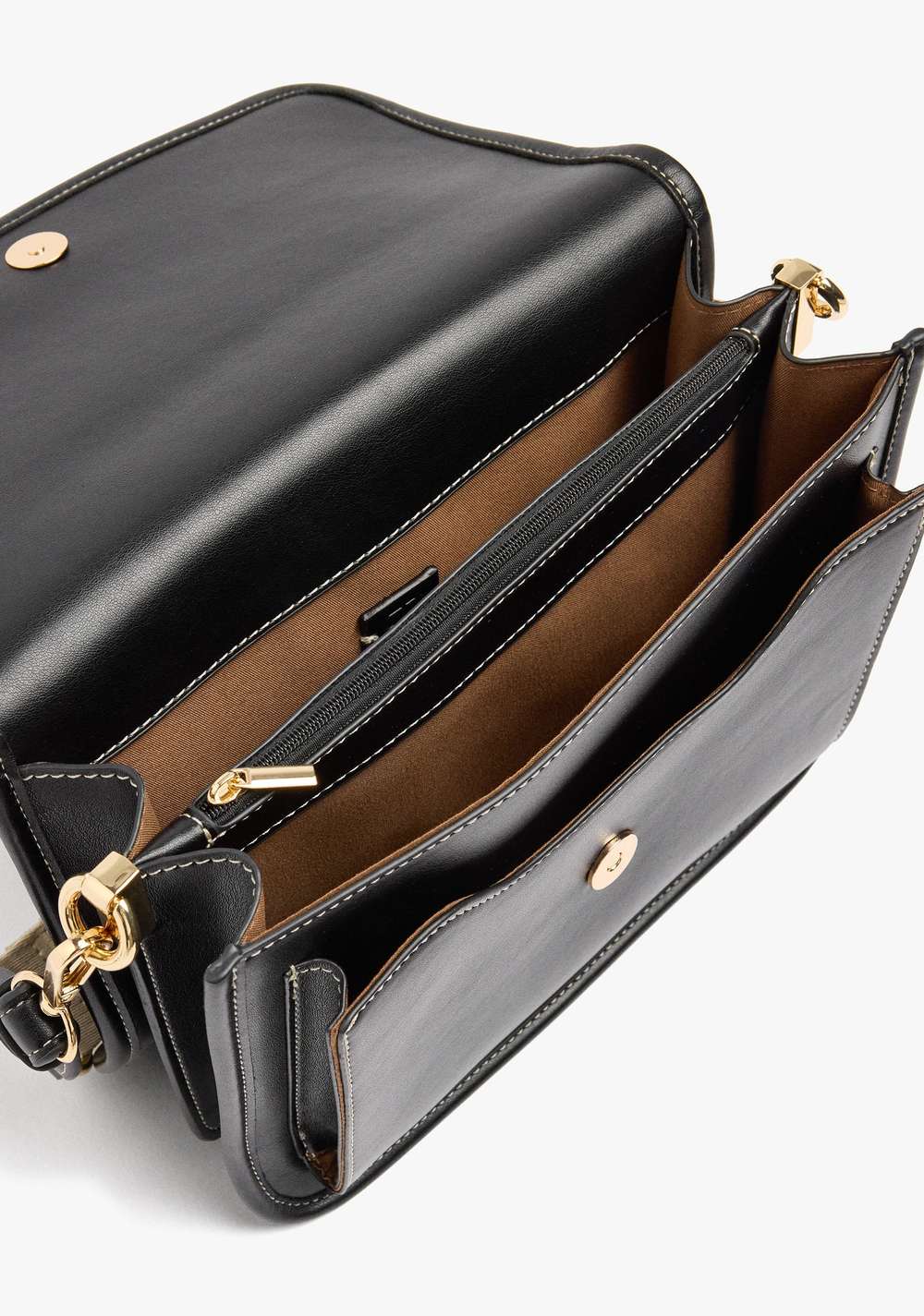 Cartera de Mano con Solapa y Bandolera Parfois 4