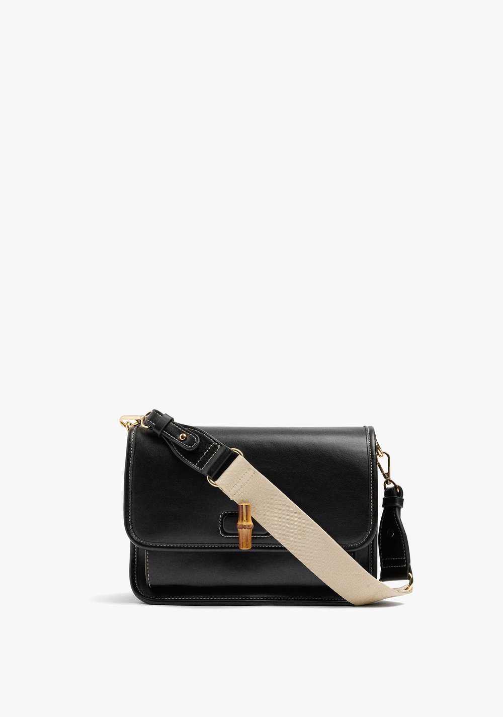 Cartera de Mano con Solapa y Bandolera Parfois