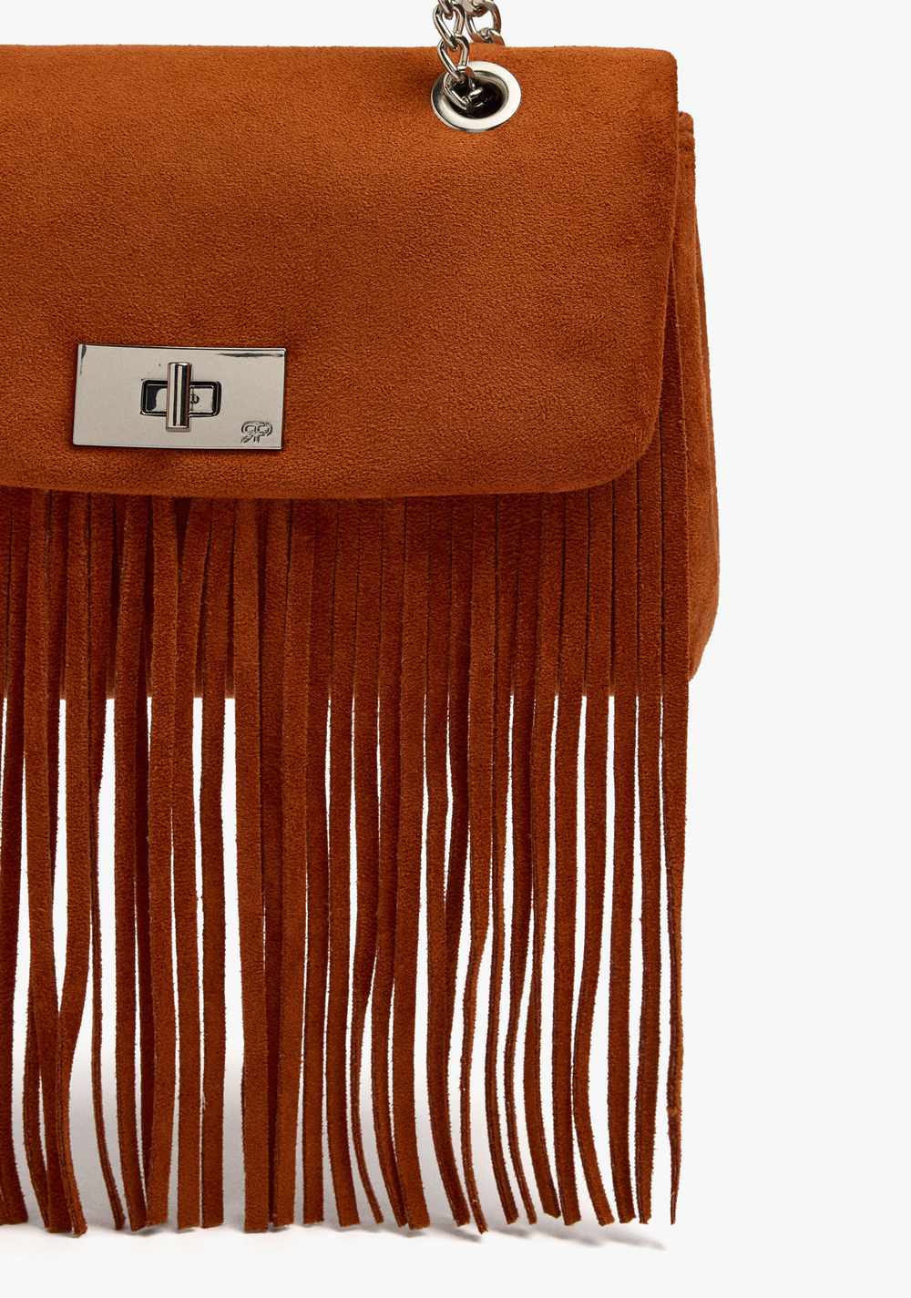 Cartera de Mano con Solapa y Flecos Largos Parfois 2