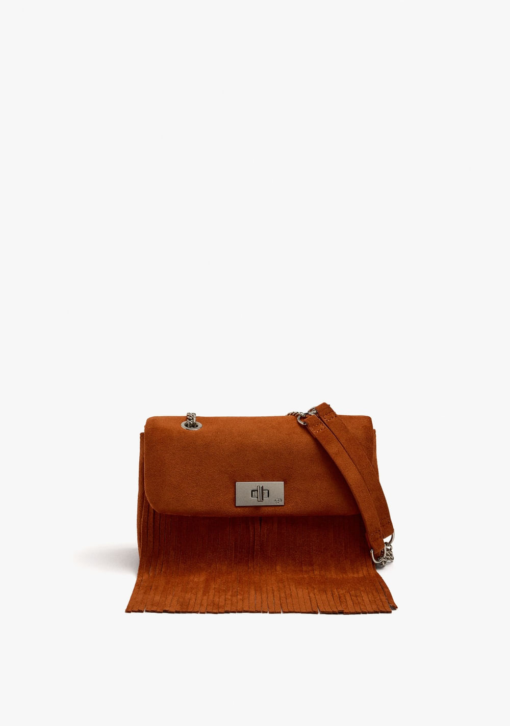 Cartera de Mano con Solapa y Flecos Largos Parfois 5