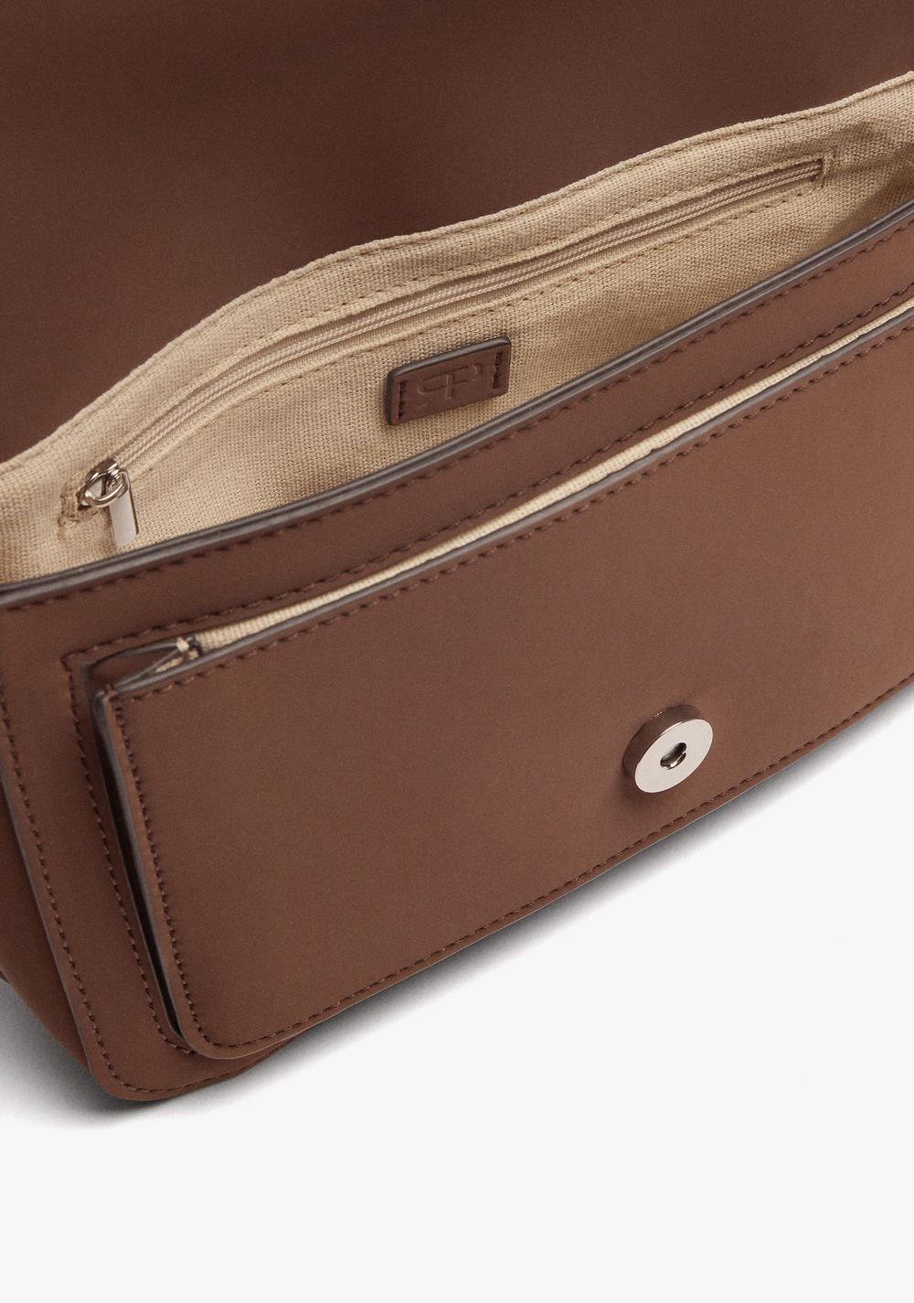 Cartera de Mano con Bandolera con Textura Suave Parfois 4