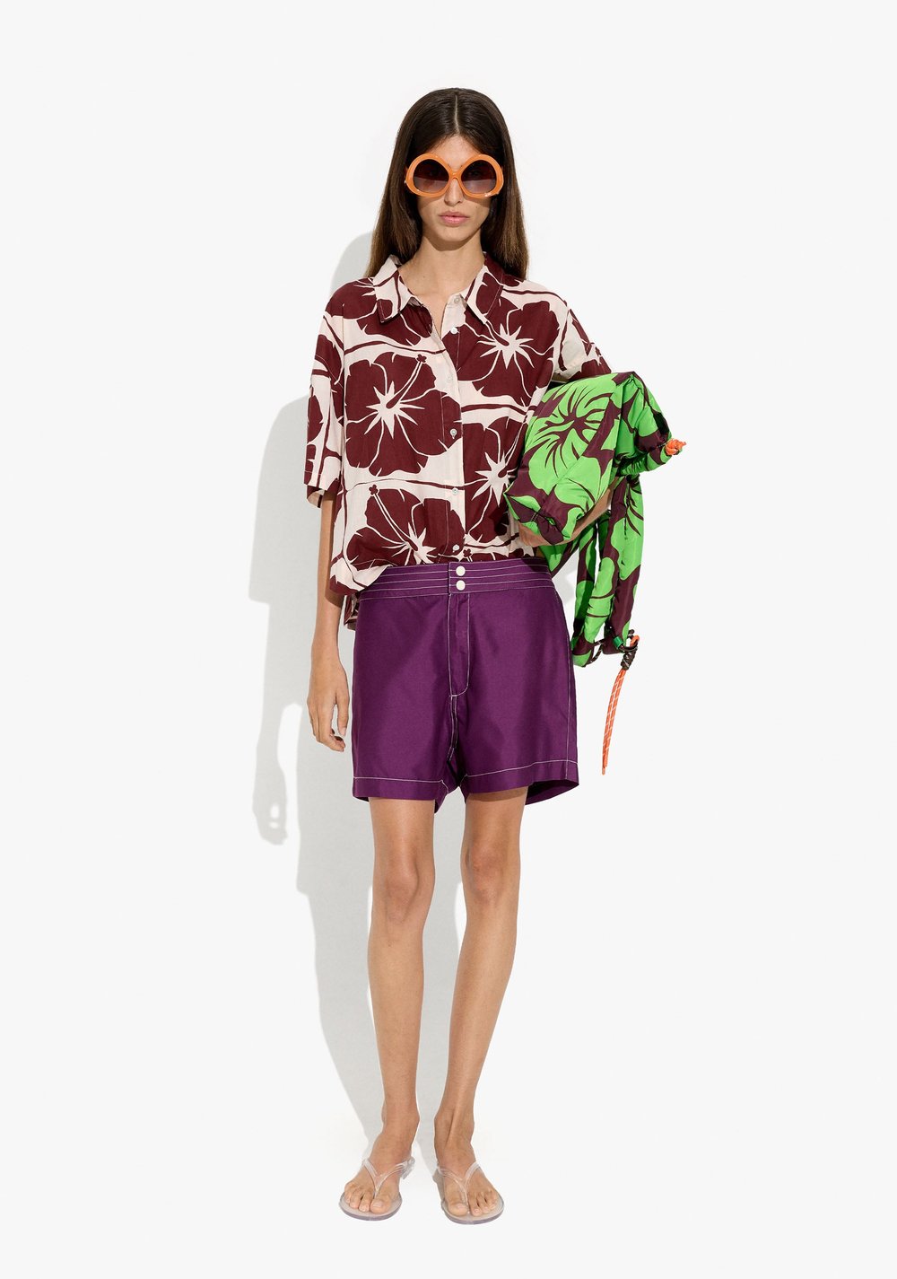 Camisa con Estampado Floral Parfois 5