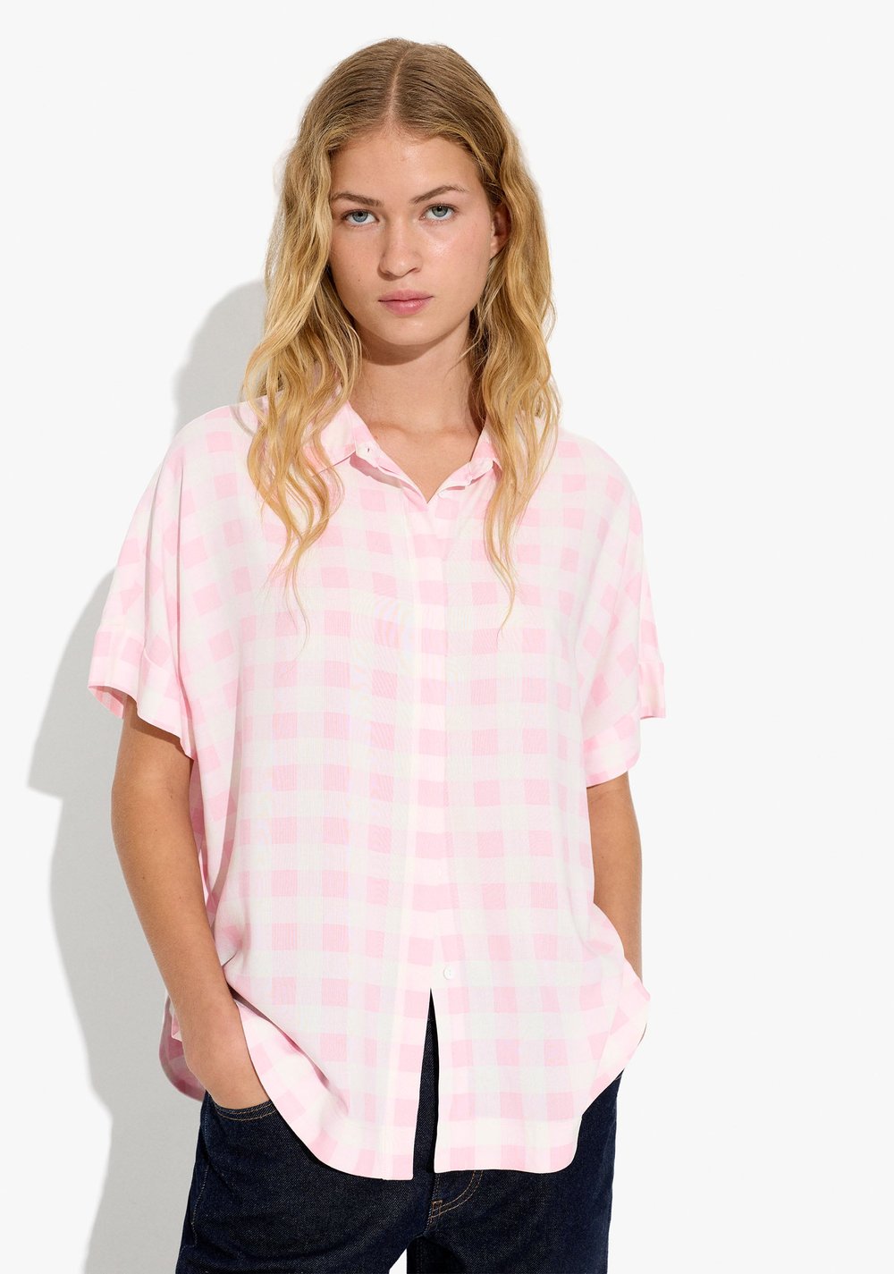 Camisa Fluida a Cuadros Parfois