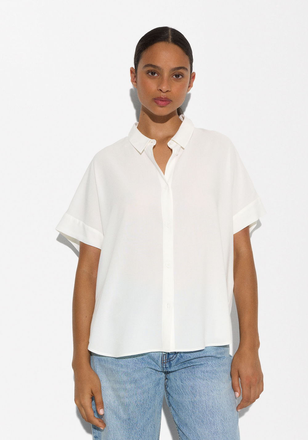 Camisa Manga Corta con Botones Parfois Imagen Principal