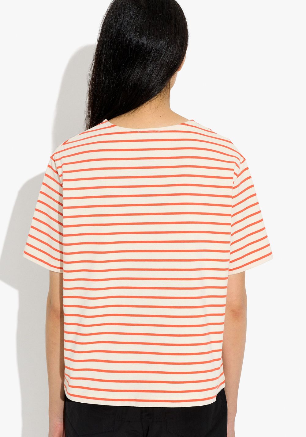 Camiseta de Algodón con Rayas Parfois 3