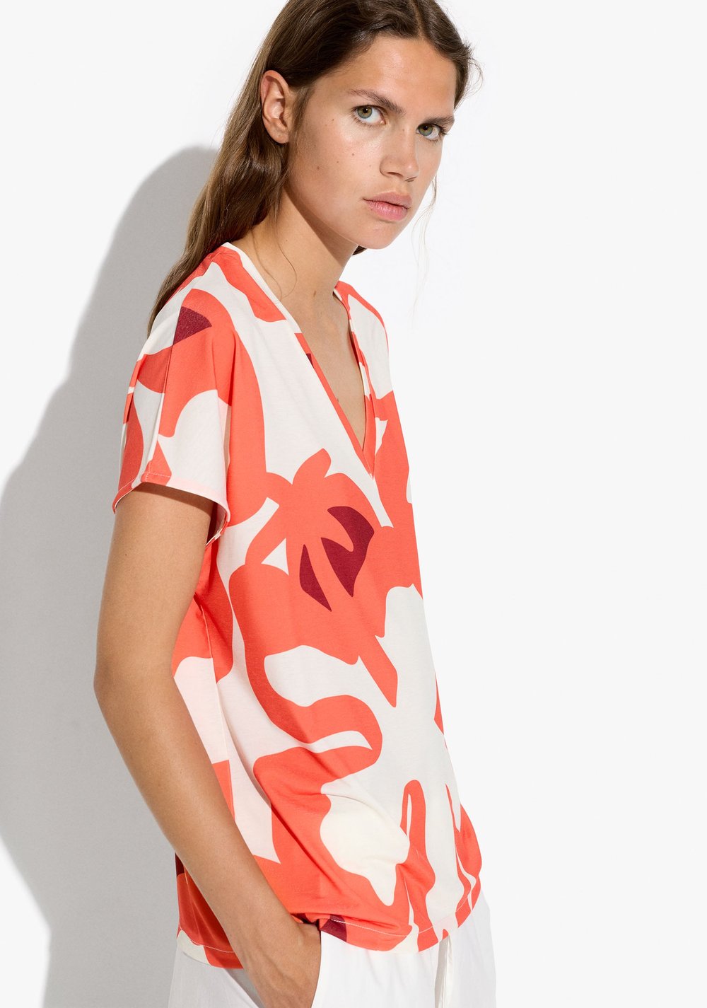 Camiseta Estampado Floral Parfois