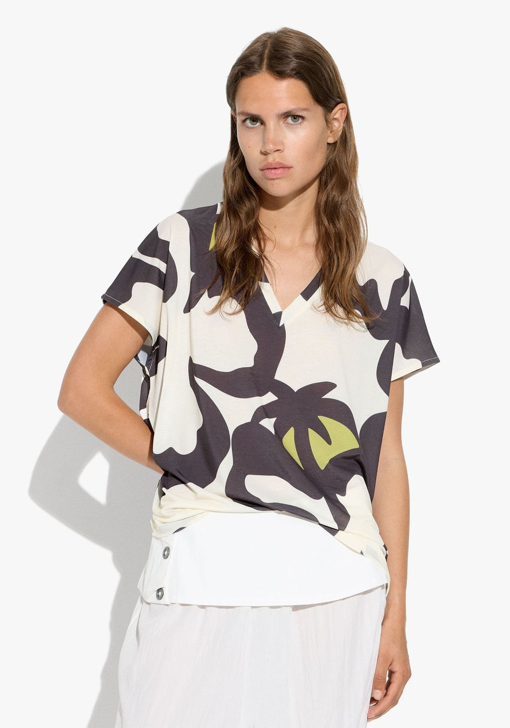Camiseta Estampado Floral Parfois