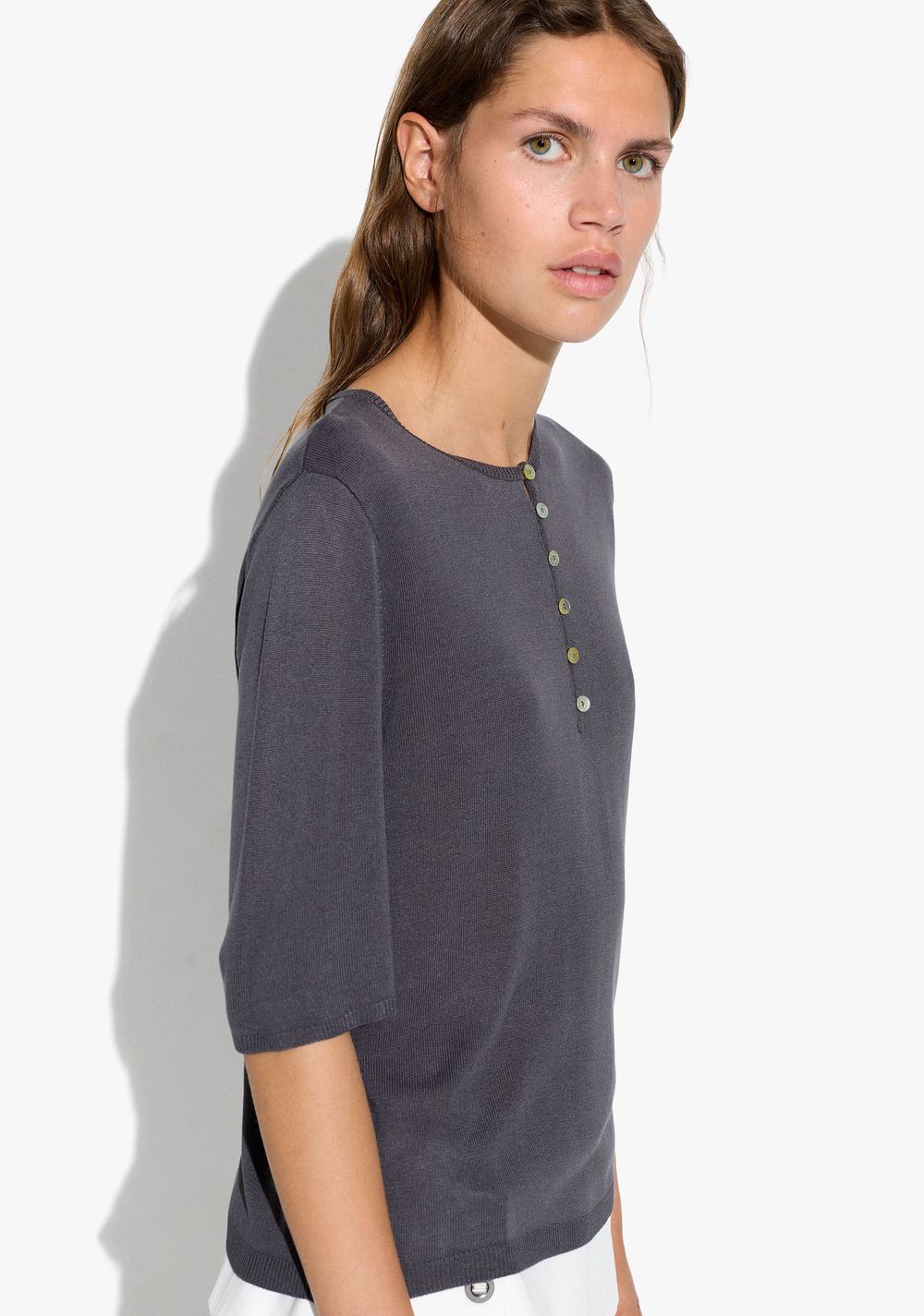 Camiseta de Punto con Botones Parfois 2