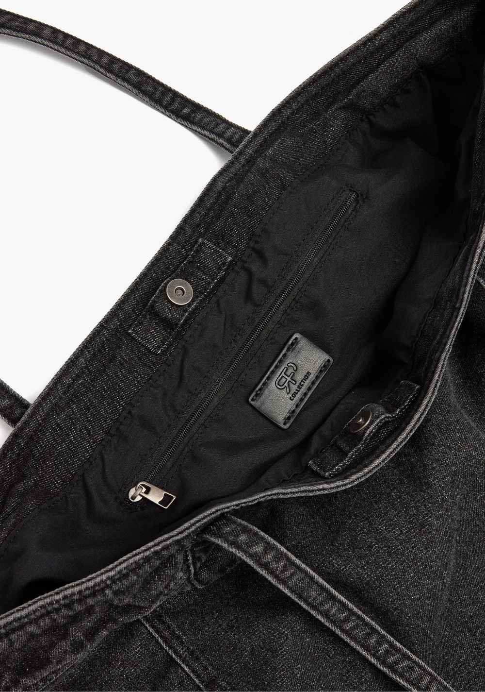 Cartera Shopper Denim con Colgante Parfois 5