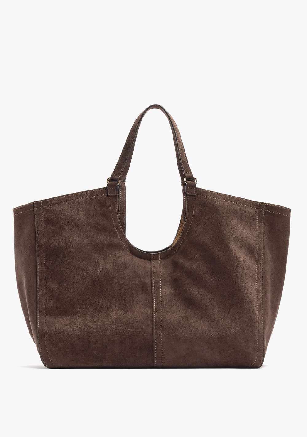 Cartera Shopper con Pespuntes Efecto Piel Parfois
