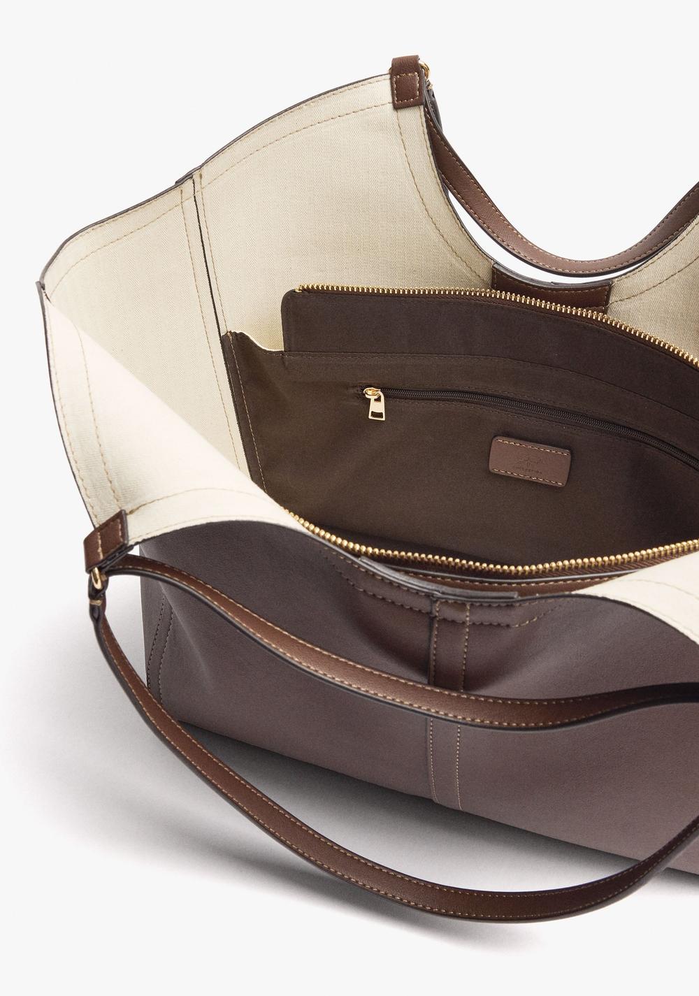 Cartera Shopper con Pespuntes L Parfois 6