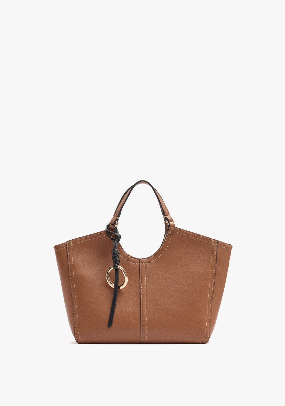 Cartera Shopper con Pespuntes M y Penduro Parfois Imagen Principal