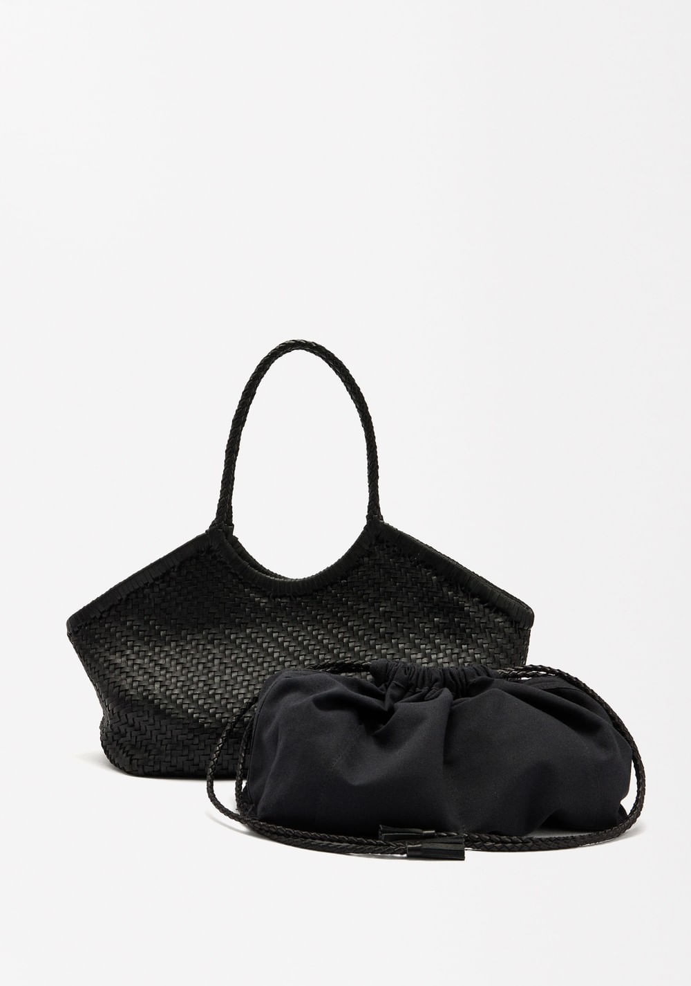 Cartera Shopper de Piel Trenzada Parfois 3