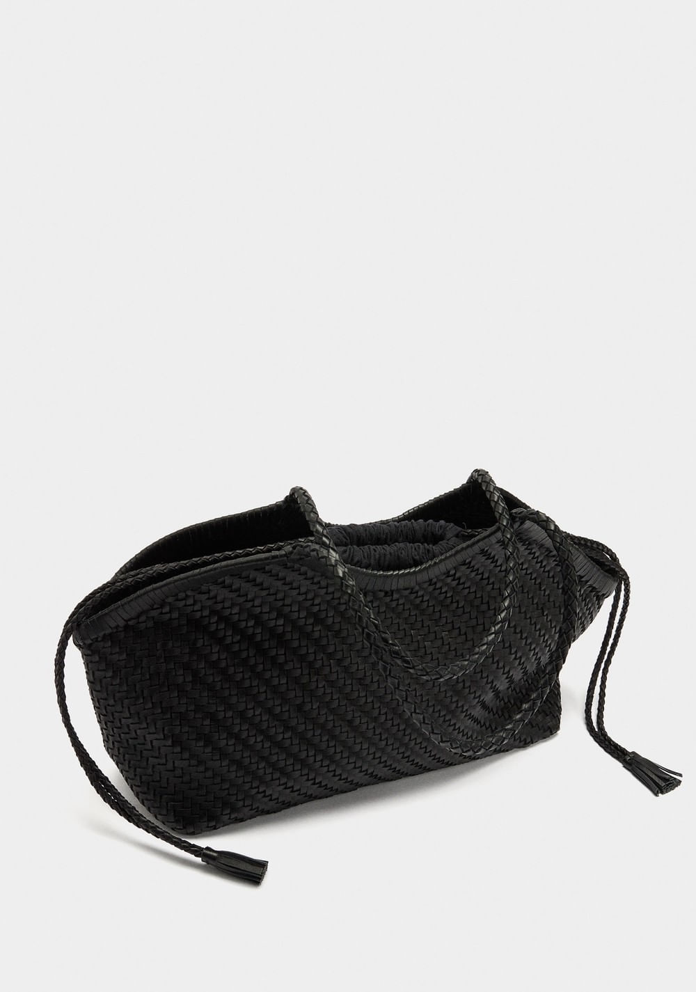 Cartera Shopper de Piel Trenzada Parfois 5