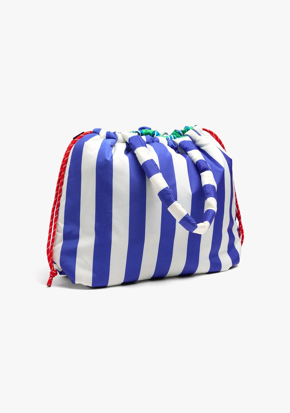 Cartera Shopper Reversible de Nylon a Rayas Parfois 6