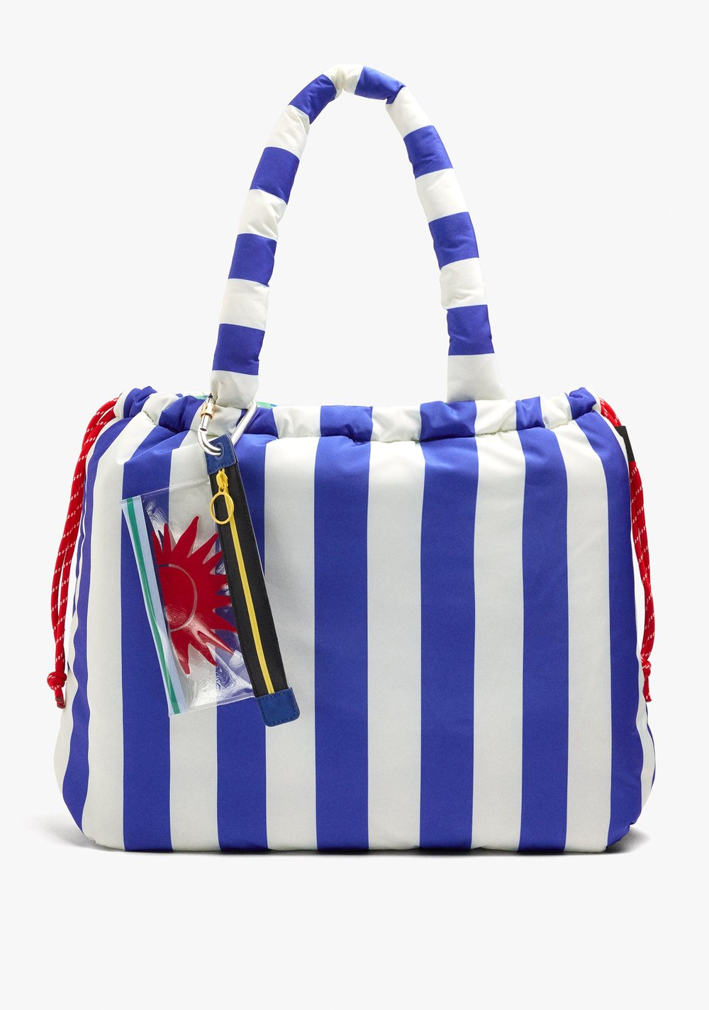 Cartera Shopper Reversible de Nylon a Rayas Parfois Imagen Principal